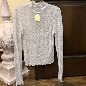 🌟NWT🌟 Free People Textured Long Sleeve Top